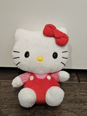 TY Beanie Buddies Collection Hello Kitty Plush 6” Red Bow 2009 Original